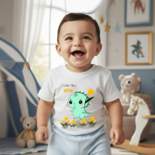 Süßer Minz-Dinosaurier-Body für Babys Baby Strampler