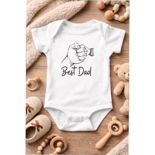Süßer moderner bester Papa Baby Strampler