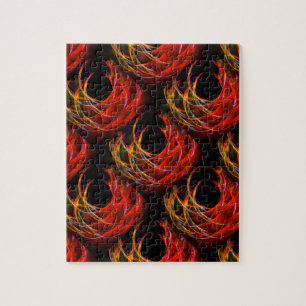 Süßer moderner Boho-eleganter abstrakter Kunstmust Puzzle