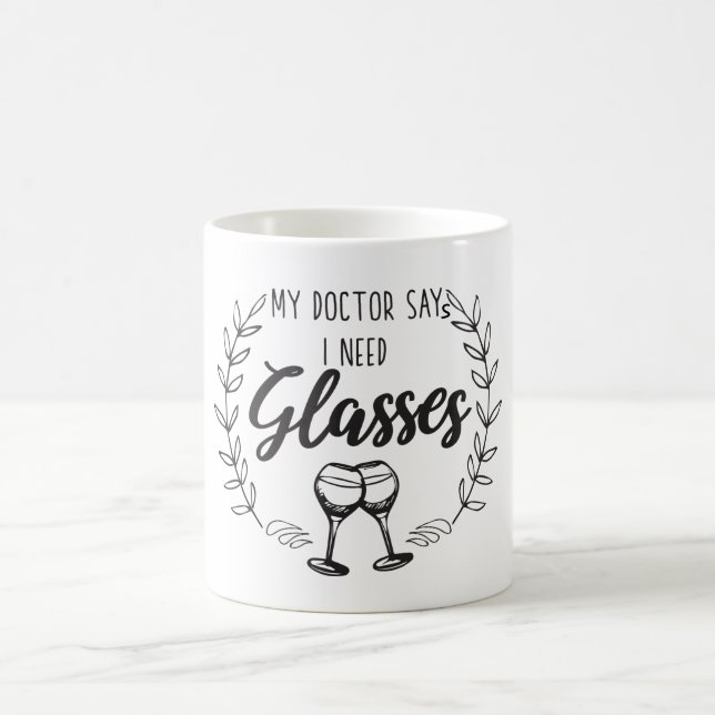 Süßer moderner lustiger Spruch Kaffeetasse (Mittel)
