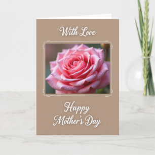 Süßer Moms Day Bloom Nahaufnahme Karte