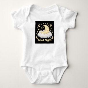 Süßer Mond und Sterne Baby-Body Baby Strampler