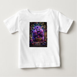 Süßer Monster Fantasy Waldkunst Berry Bandit Baby T-shirt