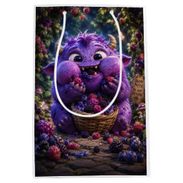 Süßer Monster Fantasy Waldkunst Berry Bandit Mittlere Geschenktüte