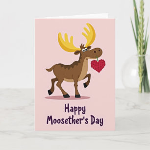 Süßer Moosethers-Tag-Blumenkarte Karte