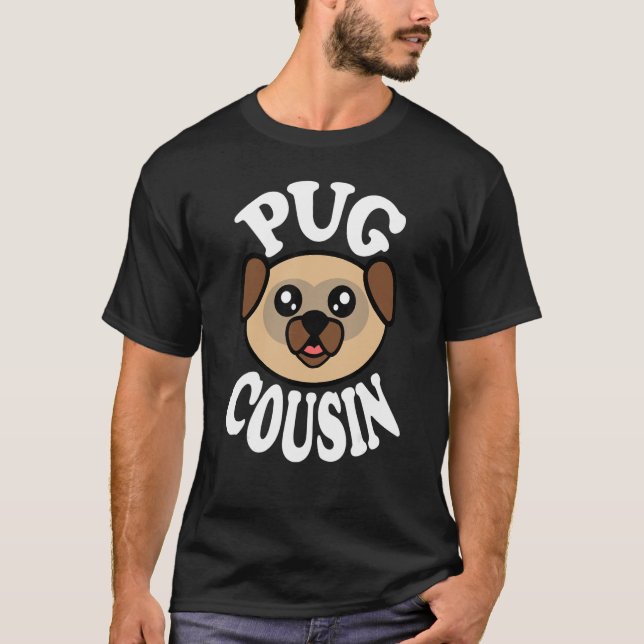 Süßer Mops-Cousin T-Shirt (Vorderseite)