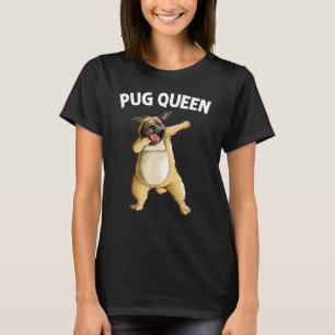 Süßer Mops für Frauen Mama Mops Hund Dabbing Haust T-Shirt