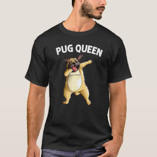 Süßer Mops für Frauen Mutter Mops Hund Dabbing Hau T-Shirt