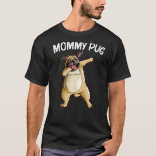 Süßer Mops für Frauen Mutter Mops Hund Dabbing Hau T-Shirt