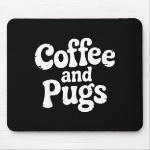 Süßer Mops-Hund Kaffee-Fan Haustier-Elternteil Bes Mousepad