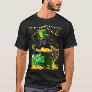 Süßer Mops-Hund Shamrock St. Patrick's Day Hund Ir T-Shirt