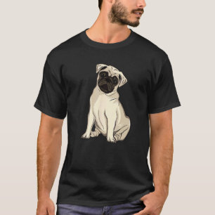 Süßer Mops-Hund Tier T-Shirt