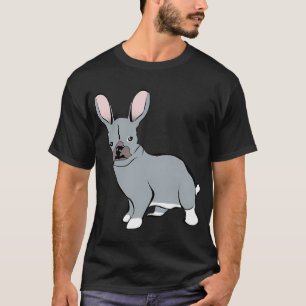 Süßer Mops Hund und Kaninchen Mix Welpe Möpse Häsc T-Shirt