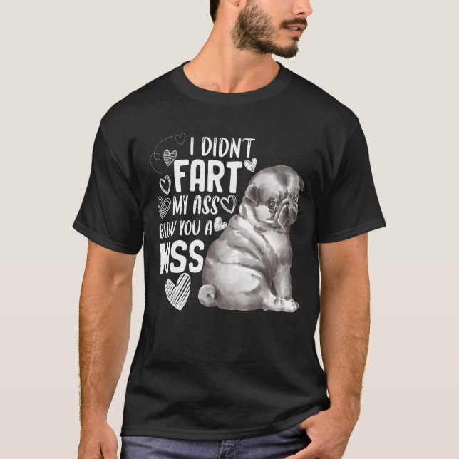 Süßer Mops Hund Welpe T-Shirt (Vorderseite)