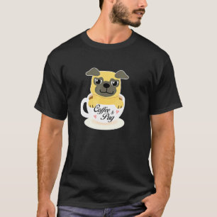 Süßer Mops-Kaffeebecher T-Shirt