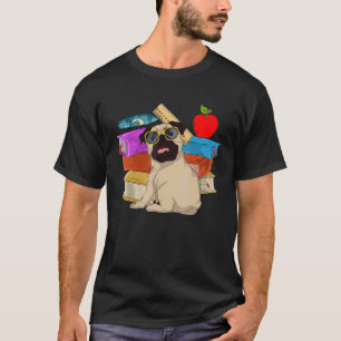 Süßer Mops Kinder Hundebesitzer Schüler Sonnenbril T-Shirt
