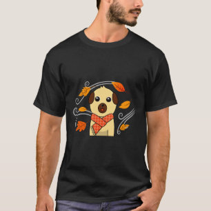 Süßer Mops mit Schal - Herbst 380 T-Shirt