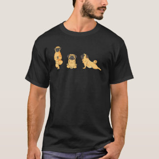 Süßer Mops Yoga Gymnastik Zen Namaste Workout Hund T-Shirt
