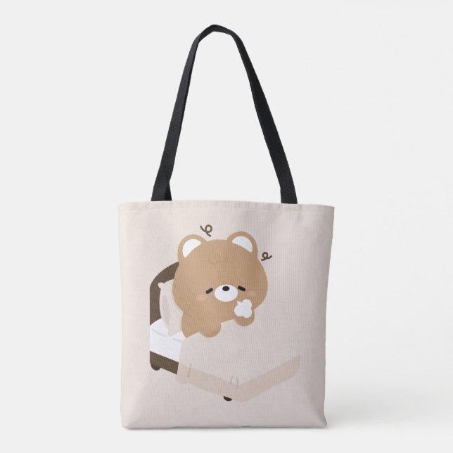 Süßer müder brauner Bär (Rückseite)