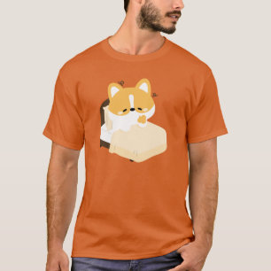 Süßer müder Corgi T-Shirt