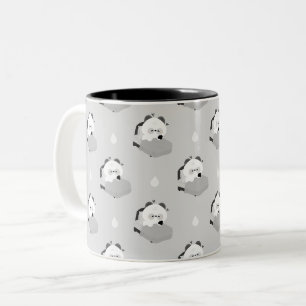 Süßer müder Panda Zweifarbige Tasse