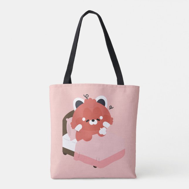 Süßer müder Roter Panda (Rückseite)