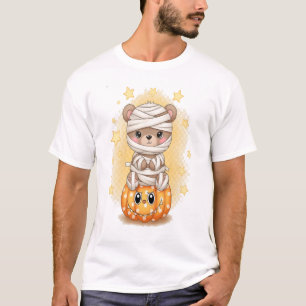 Süßer Mumienbär Halloween T-Shirt