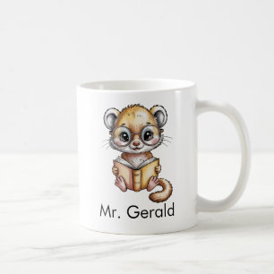 Süßer Mungo liest ein Buch Custom Kaffeetasse