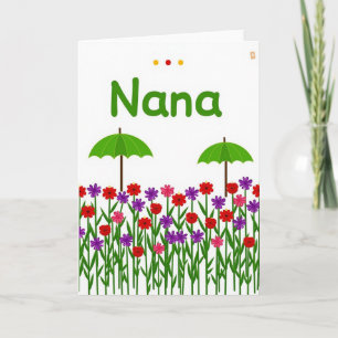 Süßer Nanas Tag Floralkarte Karte