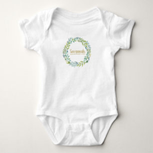 Süßer Neugeborener Baby-Eukalyptus-Kranz Baby Strampler