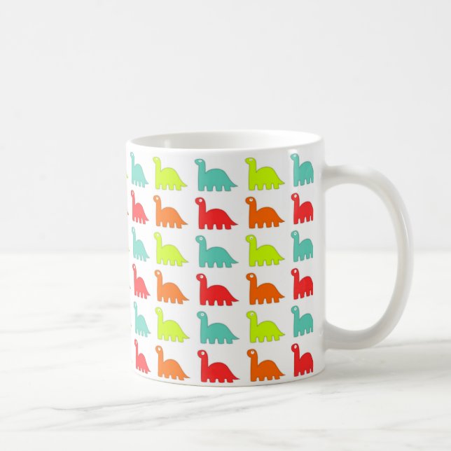 Süßer Niedlicher Dinosaurier Kaffeetasse (Rechts)
