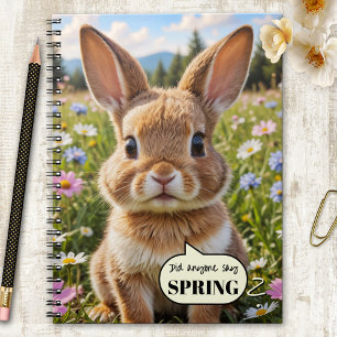 Süßer niedlicher Hase Kaninchen Frühling Notizbuch Notizblock