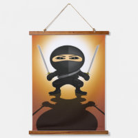 Süßer Ninja-Junge Anime-Krieger Katana 