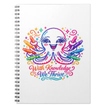 Süßer Oktopus-Rückkehr-zur-Schule-Notizbuch