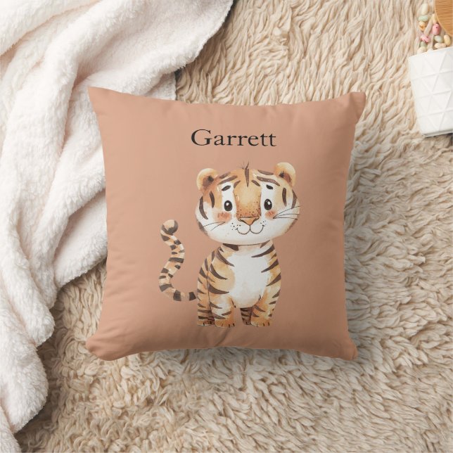 Süßer orange Tiger Kissen (Decke)