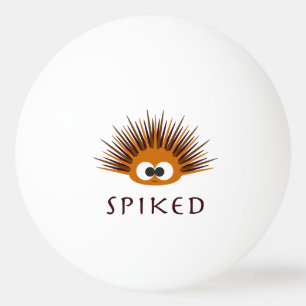 Süßer orangefarbener Seeigel mit Stacheln Tischtennisball