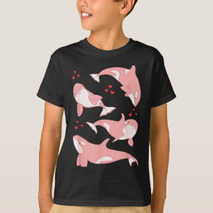Süßer Orca-Wal Meeresbiologe Meerestiere Valentins T-Shirt