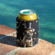 Süßer Origami-Hund mit Topfhut-Koozie