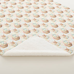Süßer Oster-Osterhase Sherpa-Decke Sherpadecke