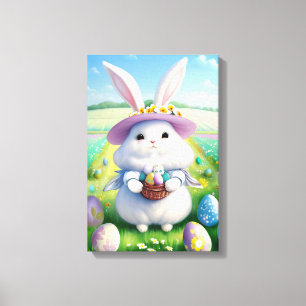 Süßer Osterhase 01 Leinwanddruck