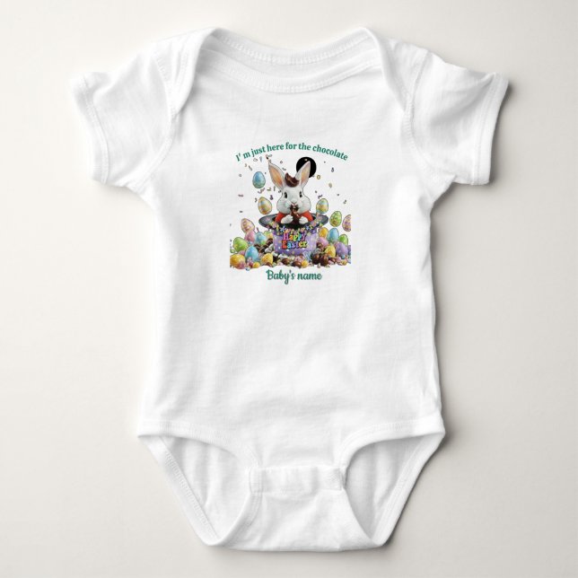 Süßer Osterhase Baby Strampler (Vorderseite)