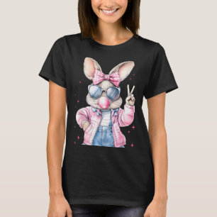 Süßer Osterhase, der Seifenblasen macht, Kaninchen T-Shirt
