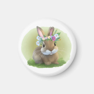 Süßer Osterhase für eine positive Stimmung Magnet