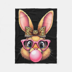 Süßer Osterhase Hase Bubble Gum Mädchen Frauen 1 Fleecedecke
