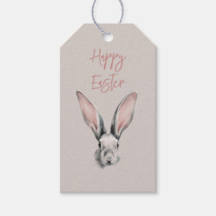 Süßer Osterhase im minimalistischen Stil Geschenkanhänger
