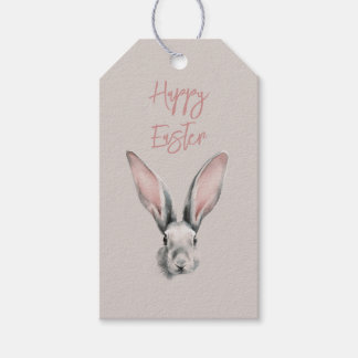 Süßer Osterhase im minimalistischen Stil  Geschenkanhänger