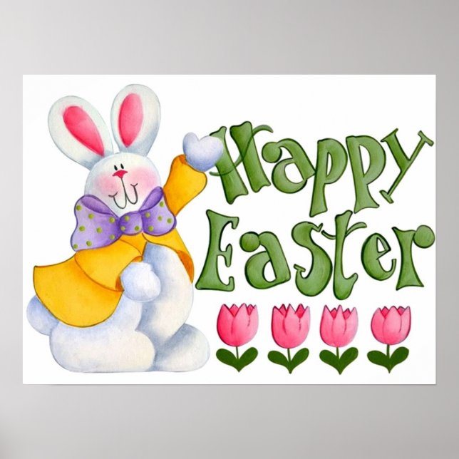 Süßer Osterhase Poster (Vorne)