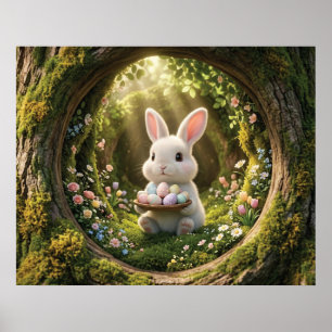 Süßer Osterhase Poster