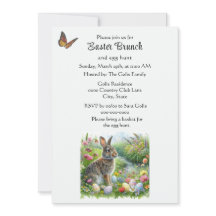 Süßer Osterhase und Ostereiersuche-Feiertag 