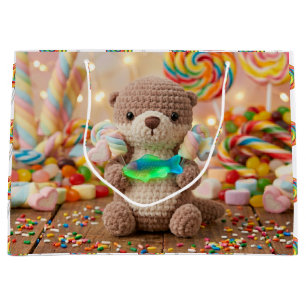Süßer Otter und Gummifisch Geburtstag Große Geschenktüte